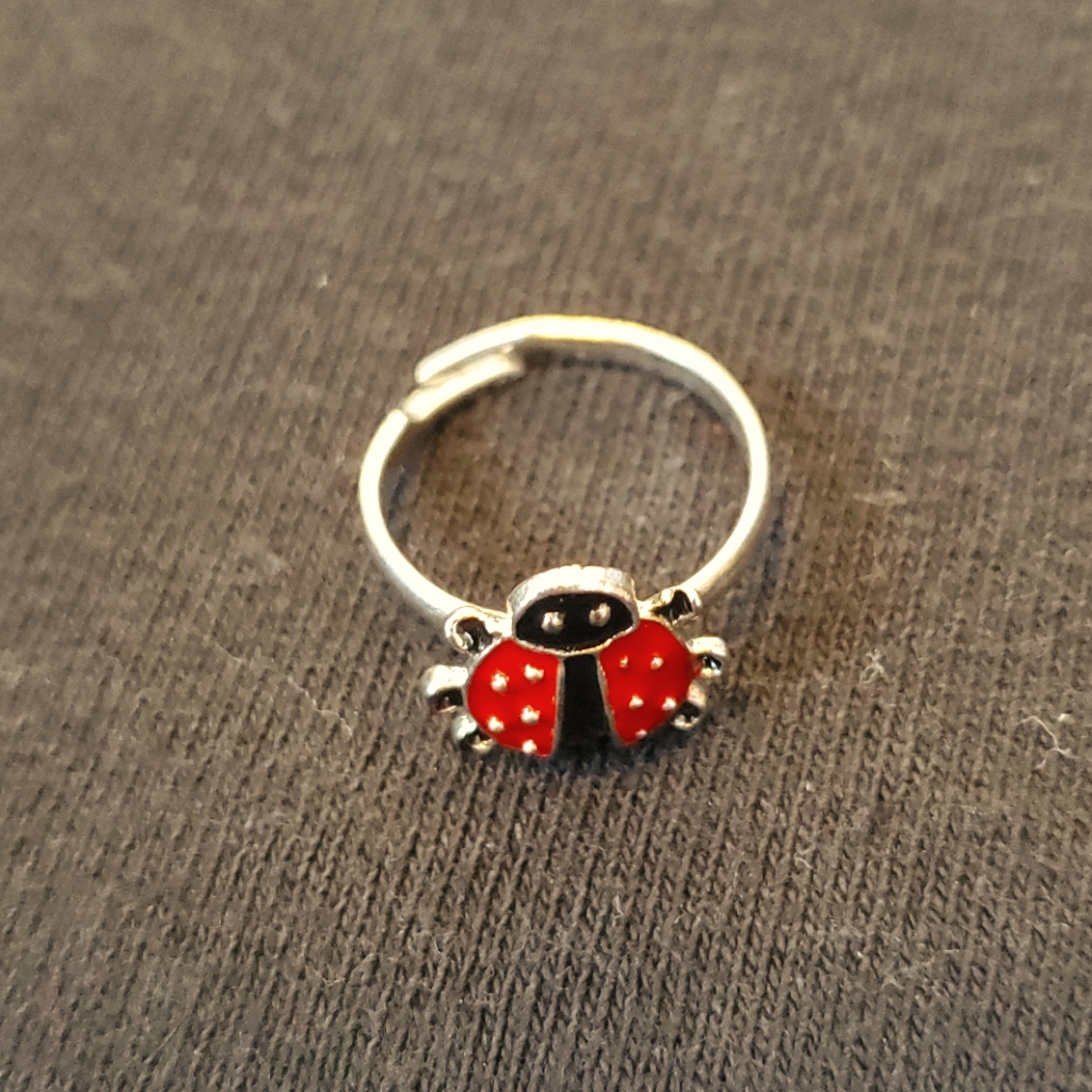 Adjustable Ladybug Ring